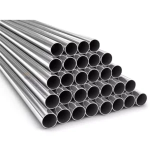 SS ERW Pipes are stainless steel pipes manufactured using Electric Resistance Welding, commonly used in fluid transport and construction.
